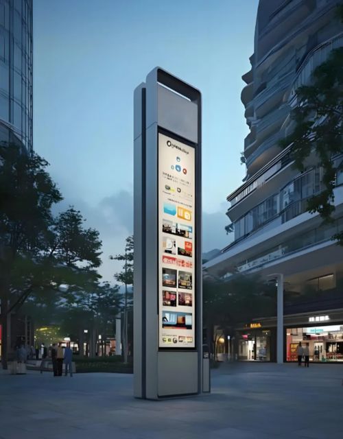 Neueste Unternehmenslösungen zu Die digitalen Schilder im Außenbereich zeigen deutlich die benötigten Informationen an.