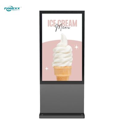 Guter Preis Straßenseite 800-2500nits Outdoor Digital Totem 75 Zoll Grau AD Board Online