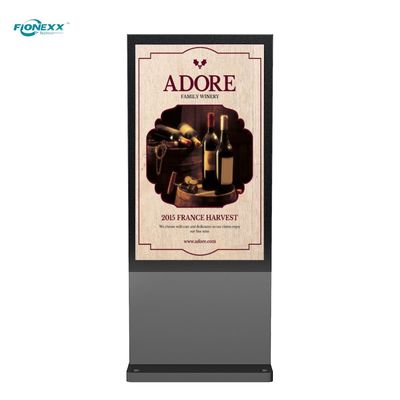 Guter Preis Stromförmiges Gehäuse Fenster Außen digitale Totem 75 Zoll 3840*2160 Online