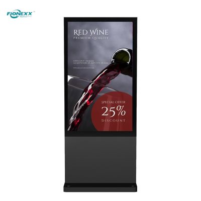 Guter Preis 86 Zoll schwarz AD Board Außenventilatorlos vertikaler digitaler Totem Online