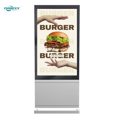 Guter Preis Streckengestützte Gehäuse Outdoor Digital Totem 86 Zoll Weitblick Winkel Online