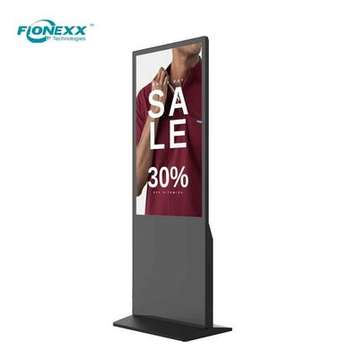 Guter Preis Freistehender 49-Zoll-Digital-Touchscreen-Totem mit 1920x1080 Auflösung und 350-Nits Online