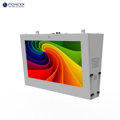 Guter Preis 55-Zoll-Doppelseitige Hängende Bushaltestelle Digitale Beschilderung IP55 Außenausstellung Online