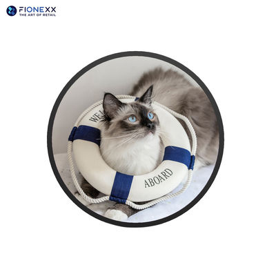 Guter Preis 400cd/m2 Helligkeit Schwarz Runder LCD Werbebildschirm mit PCAP Touch Androi Online