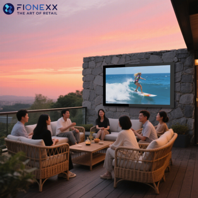 Guter Preis 4K Ultra HD-Visuals und 3D-Surround-Sound, wetterfester Outdoor-TV mit IP55-Schutz für teilsonnige Bereiche, inklusive kompatibler Wandhalterung Online