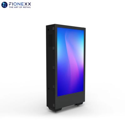 Guter Preis Bushaltestelle 75 Zoll Boden stehende digitale Beschilderung doppelseitige digitale Anzeige IP65 Online