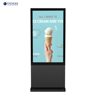 Guter Preis LCD Größe 49 Zoll Innenfußboden Stehendes digitales Totem Werbe Kiosk mit Touchscreen Online