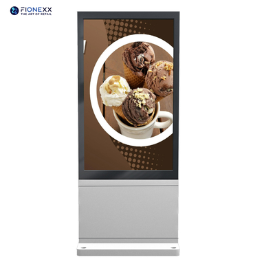 Guter Preis Super-schlanke Digital Signage Kiosk Doppelseitig LCD Werbe-Player vertikaler Totem Online