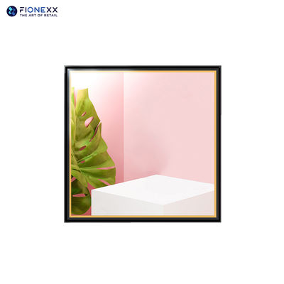 Guter Preis 22 Zoll Quadrat LCD-Display mit Spiegelglas Schwarz-Gold-Rahmen Digital Signage Online