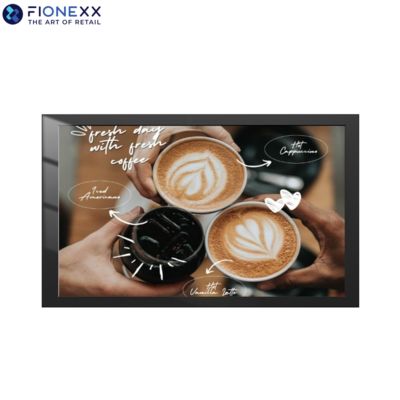 Guter Preis 43 Zoll schwarzes AD-Board Außenventilatorloses Wandschild Online