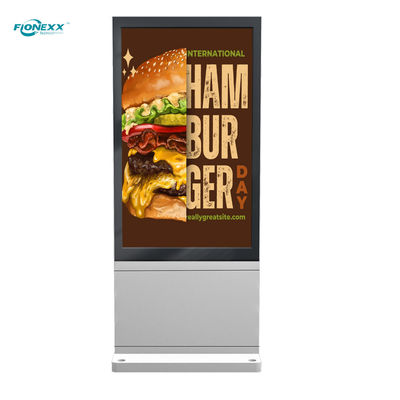 Guter Preis 32 Zoll Silber AD Board Außenventilatorlos vertikaler digitaler Totem Online