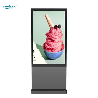 Guter Preis 55 Zoll Outdoor Digital Totem Anpassung Farbe AD Board Lüfterlos Online