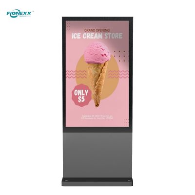 Guter Preis Aluminiumprofil 65 Zoll Digital Signage Digitale Anzeige Totem hoher Kontrast Online