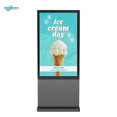 Guter Preis 86-Zoll-Grau-Fenster, digitaler Totem im Außenbereich, vertikaler digitaler Bildschirm 800-2500nits Online