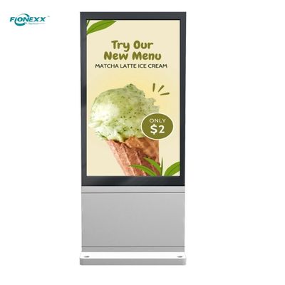 Guter Preis Super-schlanke Digital Signage Kiosk Doppelseitig LCD Werbe-Player vertikaler Totem Online