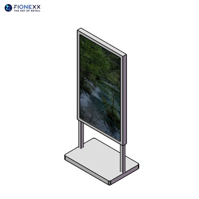 H-Typ 55 Zoll freistehendes Digitales Display Totem Digitale Beschilderung