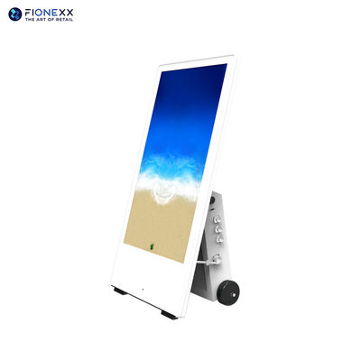Portable Digital Signage für den Außenbereich Ein digitaler Display mit Batterie 2000nits