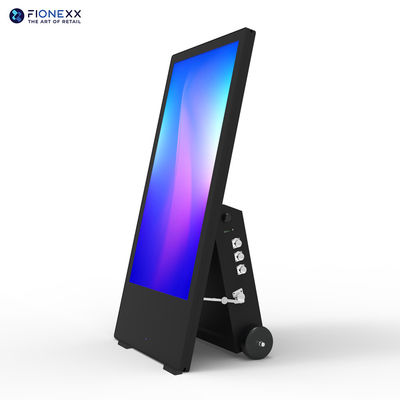 60Ah-Batterie mit Digital Signage 43 Zoll mit stilvollem, robustem Gehäuse