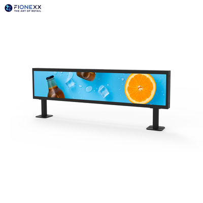 Guter Preis Flexibles Werbedisplay-Board LAN-Netzwerk Indoor Stretched Bar Digital Signage LCD-Display Regalwerbung Display im Supermarkt Online