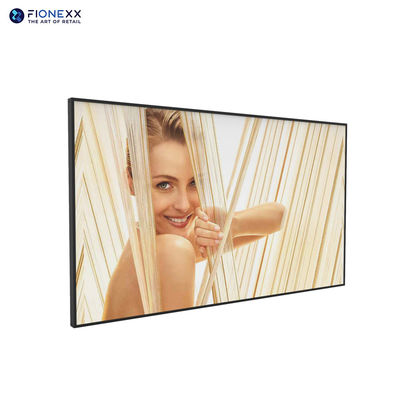 QLED Aluminiumrahmen 55 Zoll LCD-Display Wandmontierte digitale Werbebildschirm