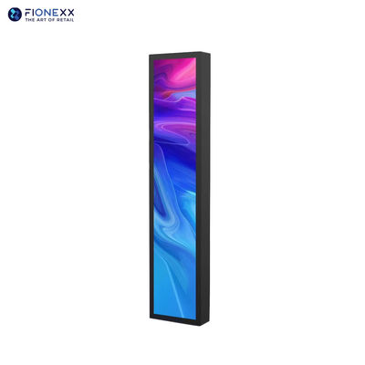 37.8 Zoll schwarzes LCD-Streckbar-Digitalregal für Einzelhandelsgeschäfte