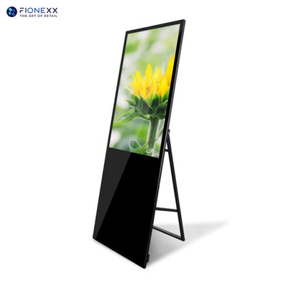 Guter Preis 43 Zoll tragbare digitale Beschilderung Innenraum freistehende LCD-Display Online