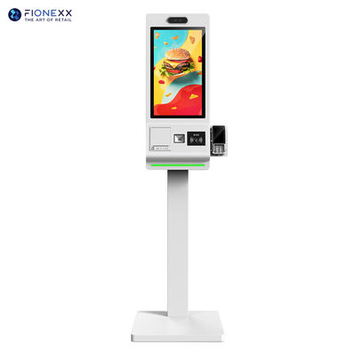 23.6 Zoll Self-Service-Kioske mit QR-Scanner und thermischem Drucker für Fast Food und Einzelhandel