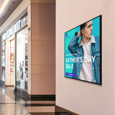 Innen LCD-Quadratbildschirm Digitale Anzeige Wandmontage-Signal-Kiosk mit Smart Split-Screen-Funktion und Mehrsprachigkeit