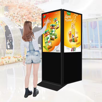 Guter Preis 1920*1080 Auflösung LCD Werbebildschirm Digitale Beschilderung Smart Kiosk Vertikales Totem Boden Stehender Touchscreen Online