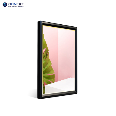 Guter Preis Hochauflösende digitale Beschilderung 32 Zoll Goldrahmen Spiegel-LCD-Display 700nits Spiegel-Digital Signage für Hotels Online