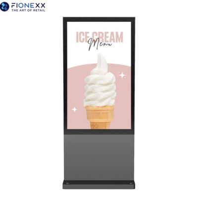 Guter Preis Straßenseite 800-2500nits Outdoor Digital Totem 75 Zoll Grau AD Board Online