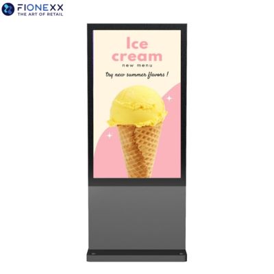 Guter Preis 800-2500cd/M2 hohe Helligkeit Außen-Digital Totem 55 Zoll Aluminium Profil Online