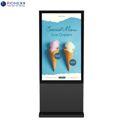 Guter Preis 65 Zoll Schwarz Android Außenventilatorlos Vertikal digitaler Totem Außenventilatorloser Werbe-Digitalschilder Online