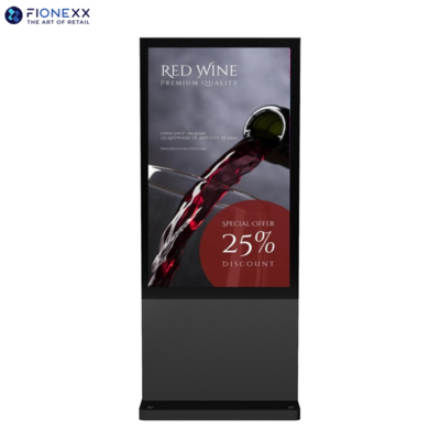 Guter Preis 86 Zoll schwarz AD Board Außenventilatorlos vertikaler digitaler Totem Online