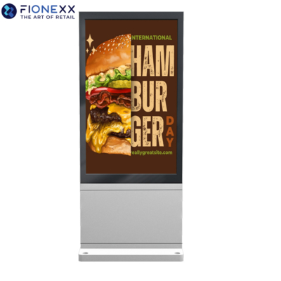 Guter Preis 32 Zoll Silber AD Board Outdoor Lüfterlose vertikale digitale Totem-Hochdefinitions-Werbebildschirm Online