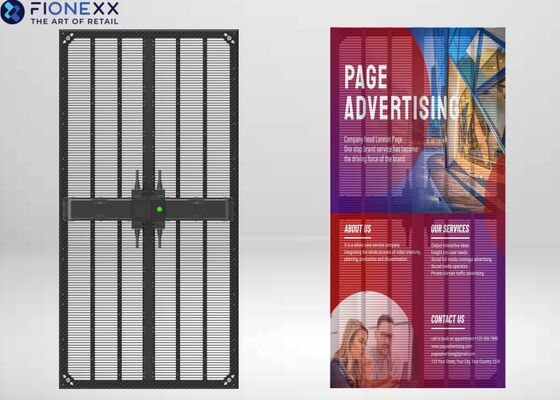 Guter Preis LED Transparente Display P5.9 P6.9 P10.4 GOB Flexibel Anpassung Ultraleicht 6.9 KG Ausgezeichnete Wärmeableitung IP65 Wasserdichtes Design Carbon ﬁBer Rahmen LED Display Online