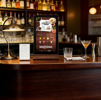 Guter Preis Kabellos und tragbar, flexibler auf dem Esstisch 11,6 Zoll Signage LCD-Display Online