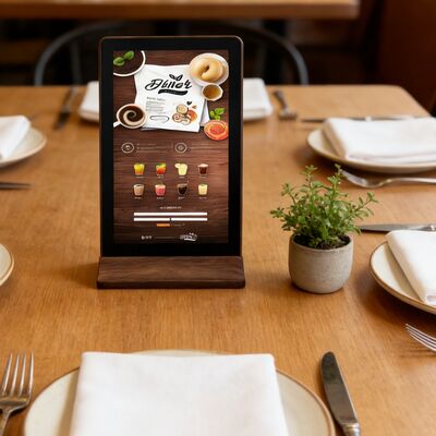 Wiederaufladbares Design, intelligenter Bestell-Touchscreen mit reduzierten Verkabelungskosten