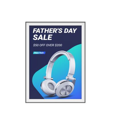 Ultradünne Farb-E-Ink-Bildschirm-sonnenlichtlesbares Willkommensschild Veranstaltungsmitteilung E-Paper-Display-Werbetafel