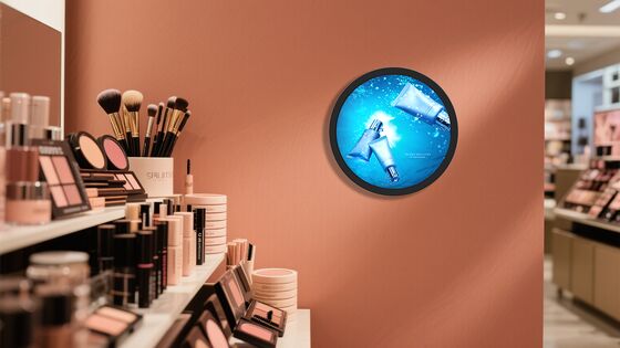 Guter Preis 5 Zoll kreisförmiges LCD-Display LCD-Digitalbildschirm für Einzelhandelsgeschäfte HD-Auflösung Online