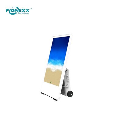 43 Zoll 1080P Outdoor Batteriebetriebenes Digital Signage Poster 2000 Nits PCAP Optional