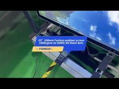 800-2500nits LCD Werbetafel 55 Zoll kommerzielle Anzeige Aluminiumprofil