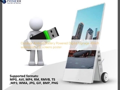 Outdoor Android Batteriebetriebene Digital Signage 43 Zoll wasserdichte LCD-Bildschirme Plakat