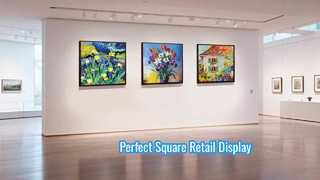 Quadratisches 1:1-LCD-Display mit perfekter Sicht